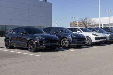 Cincinnati - Circa February 2023: Porsche sports car and SUV dealership. Porsche is recognized as a successful brand in sports car racing.