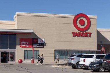Cincinnati - Circa February 2023: Target big box department store. Target is the seventh largest retailer in the US. clipart