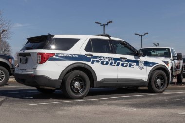 Fishers - Circa February 2023: Carmel police department vehicle. Carmel police patrol Hamilton county Indiana.