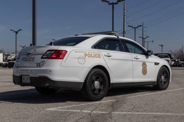 Fishers - Circa February 2023: IMPD police car. Indianapolis Metropolitan Police has jurisdiction in Marion County, Indiana.