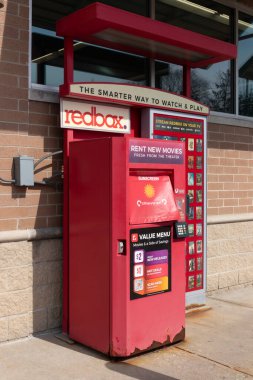 Anderson - Mart 2023: RedBox Retail Büfesi. RedBox DVD, Blu-Ray ve Video Oyun Diskleri kiralar.