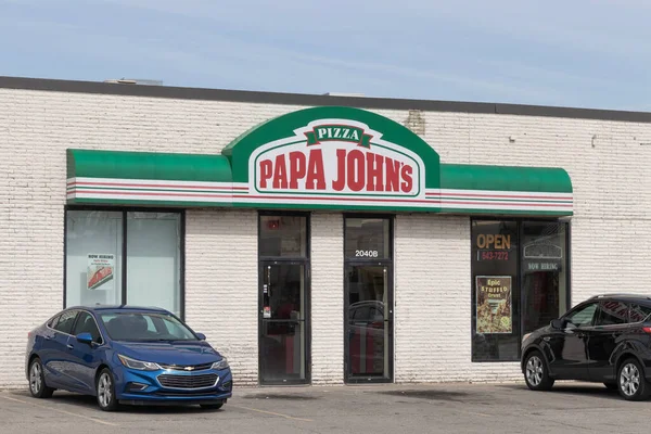 Anderson Circa March 2023 Papa Johns Take Out Pizza Restaurant — Stock Photo, Image