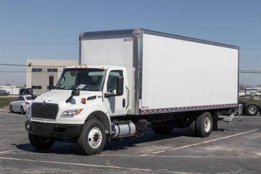 Indianapolis - Circa March 2023: Navistar Uluslararası Traktör Kamyonu bir galeride sergileniyor. Navistar International, Traton 'un yan kuruluşu..