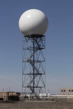 Indianapolis - 2023 Ulusal Hava Servisi Doppler Radar. NOAA normal ve şiddetli hava durumunu izlemek ve rapor etmek için Doppler radarını kullanır.