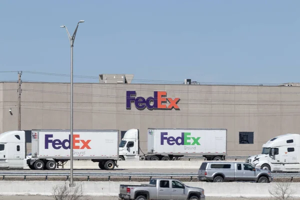 Indianapolis Sekitar Maret 2023 Federal Express National Hub Fedex Adalah — Stok Foto