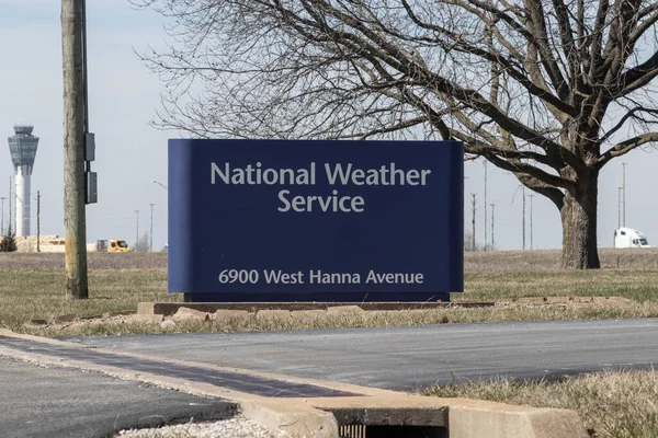 Indianápolis Circa Março 2023 Estação Radar Doppler Serviço Nacional Meteorologia — Fotografia de Stock