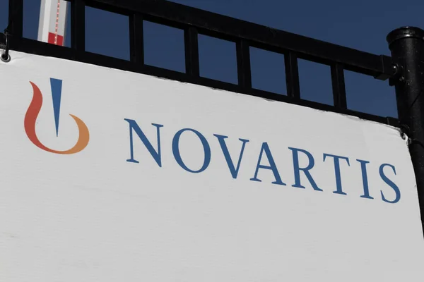 Indianápolis Circa Marzo 2023 Fábrica Novartis Novartis Fabrica Radioligand Medicamentos — Foto de Stock