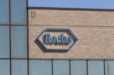 Indianapolis - Mart 2023: Roche Diagnostik A.B.D. Karargahı. Roche dünya çapında iki bölümde çalışır: İlaç ve Teşhis..