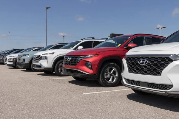Avon Sekitar April 2023 Hyundai Menggunakan Tampilan Mobil Dealer Dengan — Stok Foto