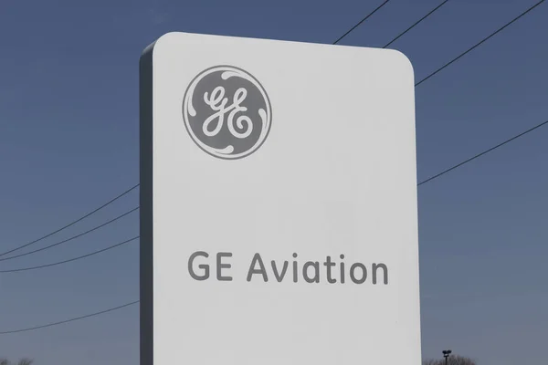 ラファイエット 2023年4月 Ge航空施設 GeアビエーションはGeエアロスペースとして再ブランド化し ゼネラル エレクトリックは3社に分割される — ストック写真