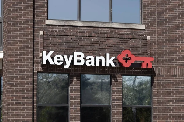 Varsovia Circa Mayo 2023 Sucursal Consumidores Keybank Keybank Subsidiaria Principal — Foto de Stock