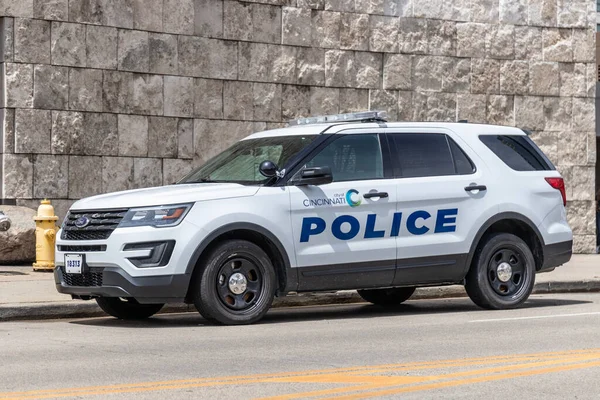 Cincinnati Circa Maio 2023 Veículo Departamento Polícia Cincinnati Cpd Principal — Fotografia de Stock