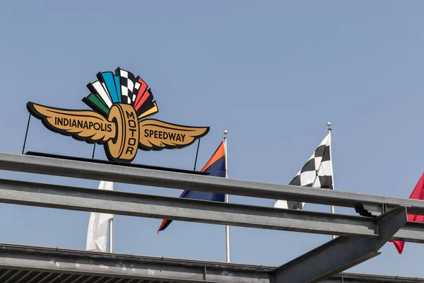 インディアナポリス サイクラ2023年5月 インディアナポリス モーター スピードウェイ ゲート1入口 インディ500とブリックヤードを主催するImsは世界のレーシングキャピタルです — ストック写真