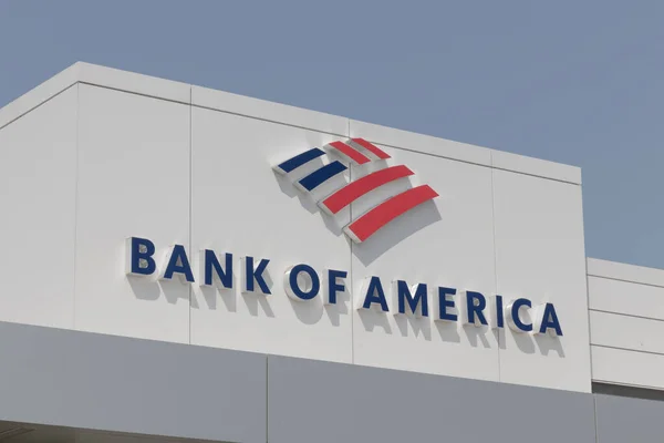 Indianapolis Circa May 2023 Bank America Investment Bank Loan Branch — Stock Photo, Image
