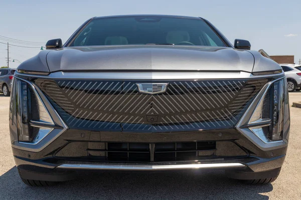 Rybacy Circa May 2023 Cadillac Lyriq Wyświetlacz Pojazdów Elektrycznych Salonie — Zdjęcie stockowe