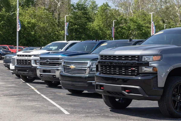 Noblesville Sekitar Mei 2023 Tampilan Mobil Bekas Dealer Chevrolet Dengan — Stok Foto