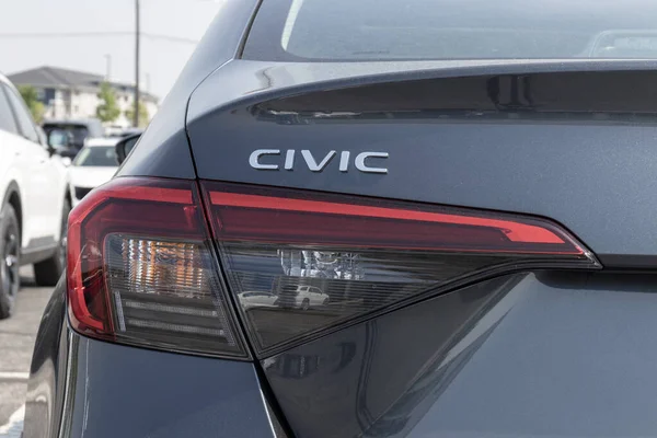 Avon Sekitar Juni 2023 Pameran Honda Civic Dealer Honda Menawarkan — Stok Foto