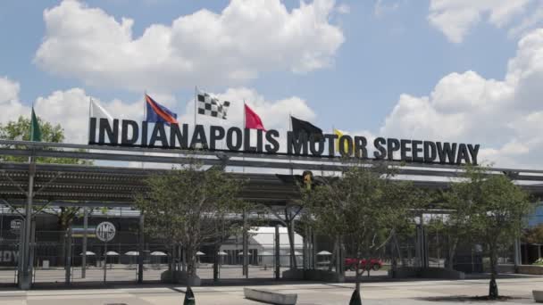 インディアナポリス 2023年6月24日 インディアナポリス モーター スピードウェイ ゲート1 インディ500とブリックヤードを主催するImsは 世界のレーシング キャピタルです 30秒 — ストック動画