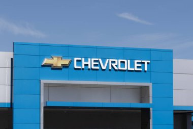 Noblesville - 13 Ağustos 2023 Chevrolet araba ve SUV bayiliği. Chevy, GM 'nin bir bölümüdür ve Silverado, Traverse ve Equinox' u üretir..