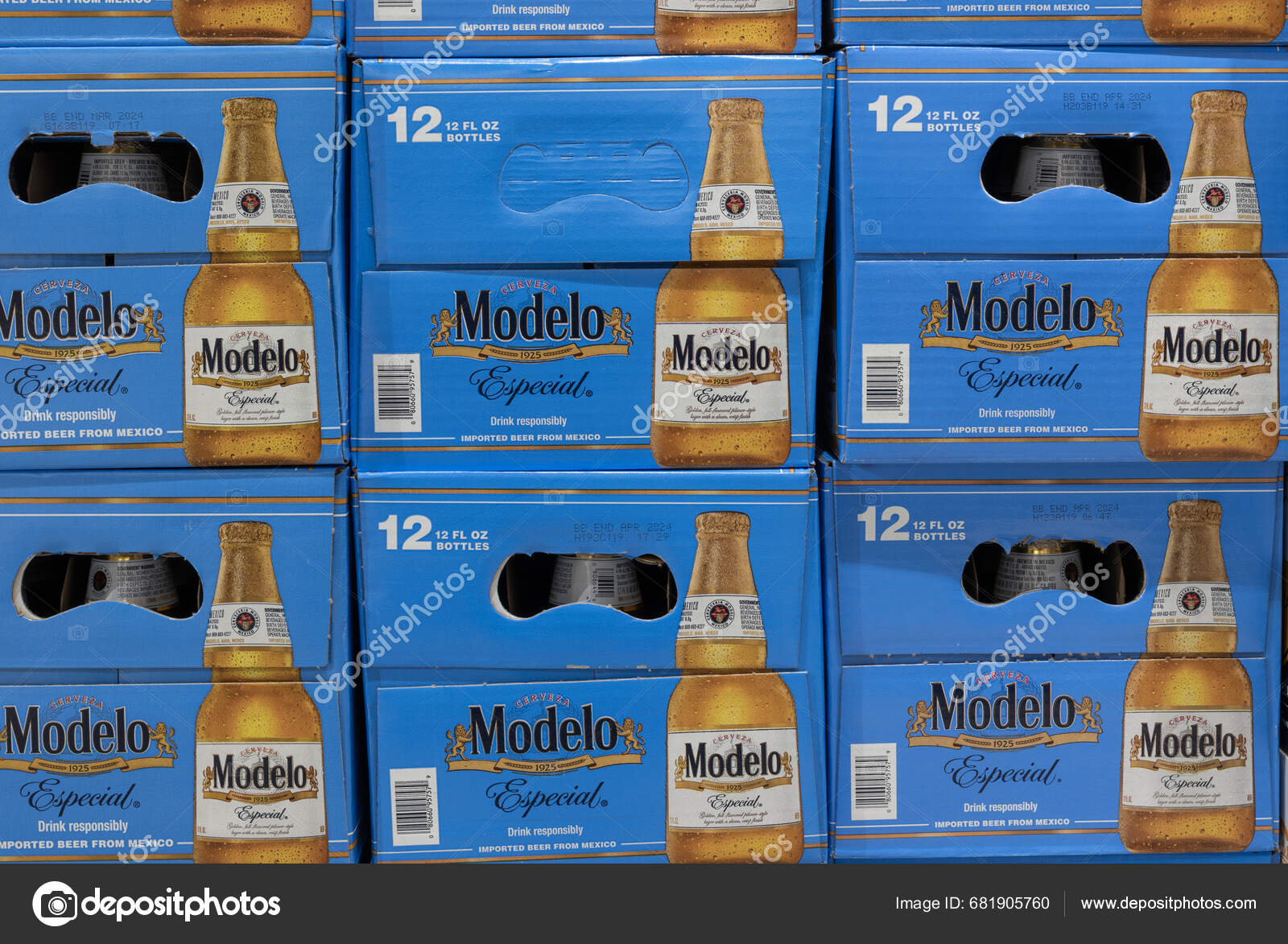 Indianapolis October 2023 Modelo Beer Display Modelo Beer Brewed Mexico
