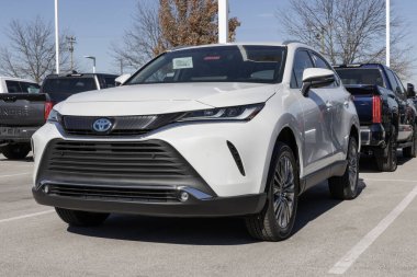 Avon - 5 Kasım 2023: Toyota Venza galeride sergileniyor. Toyota Venza 'ya LE, XLE, İtüzümü ve Limited modelleri sunar..