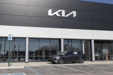Indianapolis - 12 Kasım 2023 Kia Forte GT-Line sergisi. Kia Forte 'yi LX, LXS ve GT modellerinde sunar..