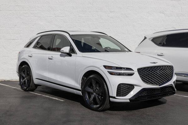 Lafayette - November 16, 2023: Genesis Hyundai GV70 Luxury SUV display. Genesis offers the GV70 in 2.5T and 3.5T Sport models.