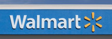 Indianapolis - March 16, 2024: Walmart discount retailer. Walmart offers goods in local stores, on the internet, and on its Walmart app. clipart