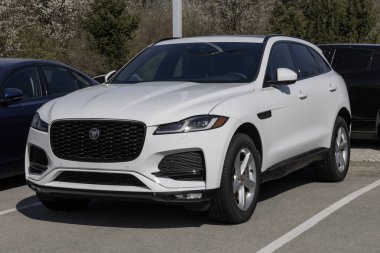 Indianapolis - 24 Mart 2024: Jaguar F-Pace P250 sergisi. Jaguar, P250 ve P400 modellerinde F-Pace sunuyor. Benim: 2023