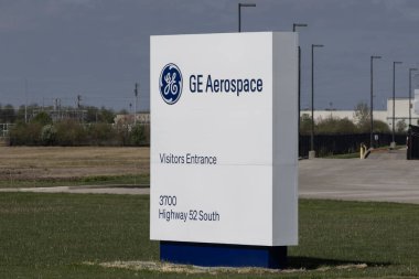 Lafayette - 25 Nisan 2024 GE Aerospace Jet Motor Tesisi. GE Aerospace ticari uçaklar için CFM LEAP turbofan jet motorları üretiyor.
