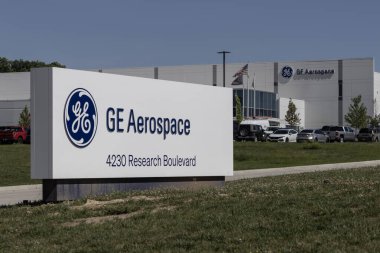 Beavercreek - 31 Mayıs 2024 GE Aerospace jet motoru üretim yeri. GE Aerospace eskiden General Electric Aviation 'dı..