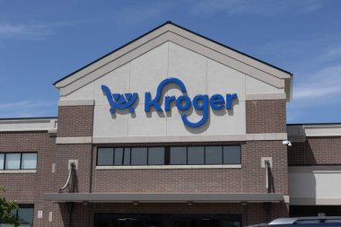 Centerville - 31 Mayıs 2024 Kroger Süpermarket. Kroger, ABD 'deki en büyük market zincirlerinden biridir..