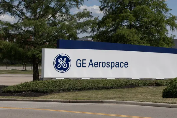 Evendale - 9 Haziran 2024 GE Aerospace dünya karargahı ve jet motoru test tesisi. GE Aerospace eskiden General Electric GE Havacılık 'tı..