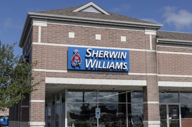 Crown Point, 27 Haziran 2024, Sherwin-Williams perakende boya ve kaplama mağazası. Sherwin Williams NYSE 'de SHW olarak listelenmiş..