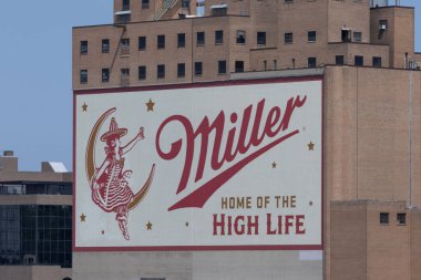 Milwaukee - 14 Ağustos 2024 Miller Bira Fabrikası, Miller Biraları 'nın üretildiği yer. Miller Birası, Molson Coors 'un yan kuruluşu..