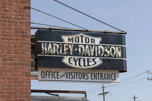 stock image Milwaukee - August 14, 2024: Harley Davidson headquarters at 3700 Juneau Avenue. Harley Davidson is the premier manufacturer of legendary motorcycles.