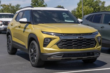 Lafayette - 10 Ağustos 2024: Chevrolet Trailblazer ACTIV sergisi. Chevy, Turboşarjlı 1.3L Ecotec motorlu Trailblazer 'ı sunar. MY:2024