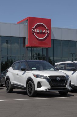 Lafayette - 10 Ağustos 2024 Nissan Kicks SR sergisi. Nissan Kicks 'e 1.6L DOHC 4 silindirli motor teklif ediyor. MY:2024