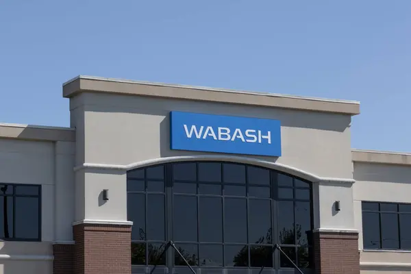 stock image Lafayette - August 10, 2024: Wabash National headquarters. Wabash National makes semi trailers and liquid transportation systems.