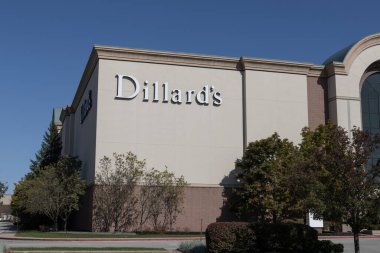 North Olmsted - October 18, 2024: Dillard's retail shopping mall location. Dillard's offers a selection of clothing, dresses, shoes, handbags, and accessories. clipart