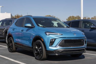 Kokomo - 20 Ekim 2024: Buick Encore GX Spor Turnesi. Buick, Encore 'a 1,3L Ecotec turbo şarjlı motor teklif ediyor. MY:2025