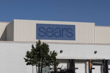 North Olmsted - October 18, 2024: Shuttered Sears retail shopping mall location. Sears Holdings filed for Chapter 11 bankruptcy in 2018. clipart