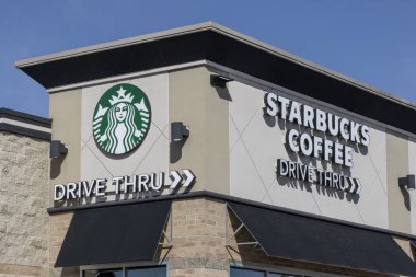 NoBlesville, 9 Mart 2025 Starbucks kahve evi zinciri. Starbucks 'ın 80' den fazla ülkede kahve mekanları var..