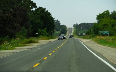 Innisfil kasabası ve Simcoe Gölü, Ontario, Kanada
