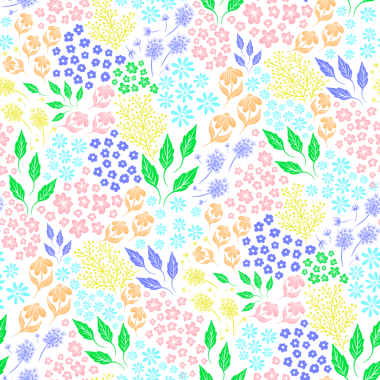 Kusursuz küçük çiçek deseni. El çizimi çiçek baskısı. PNG