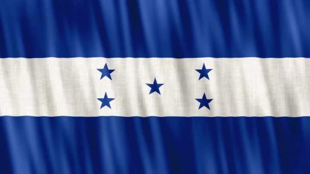 Εθνική Σημαία Ονδούρας Απρόσκοπτη Κίνηση Βρόγχου Υψηλής Ποιότητας Uhd Fps — Αρχείο Βίντεο