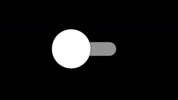 Візуалізація Перемикача Налаштування Вимикання Вимикача Керування Анімацією Перемикання Циклу Зелений — стокове відео