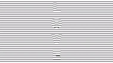 3d yatay çizgi efekti tipografi kayan metni sever. Yüksek kalite 4k görüntü