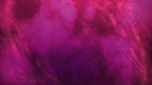 Zeitlupe Purpurfarbene Holographische Neonpartikellichter Fließen Wellenförmigen Abstrakten Hintergrund Loopable Nahtlose — Stockvideo