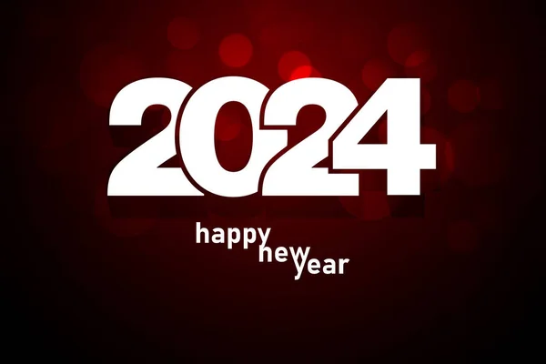 2024 yılbaşı kutlaması soyut kırmızı tasarım. 